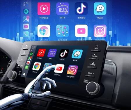 Carlinkit Tbox Plus Android 13.0 - 8G/128G Bezprzewodowy Apple Carplay Android Auto / Karta SIM SD