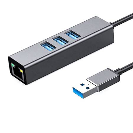 HUB USB Karta sieciowa LAN RJ45 gigabit 1000Mbps USB 3.0