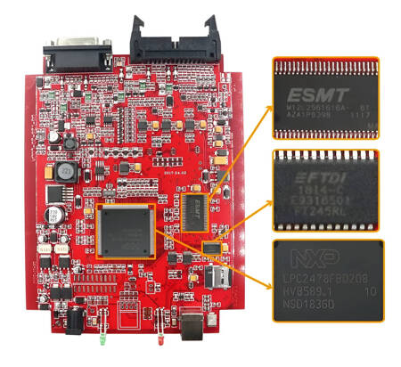 Interfejs Programator KTAG V7.020 V2.25 RED 4 LED do ECU