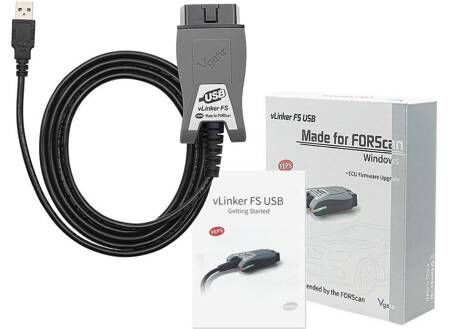 Interfejs diagnostyczny Vgate vLinker FS USB ForScan Ford FEPS MS CAN