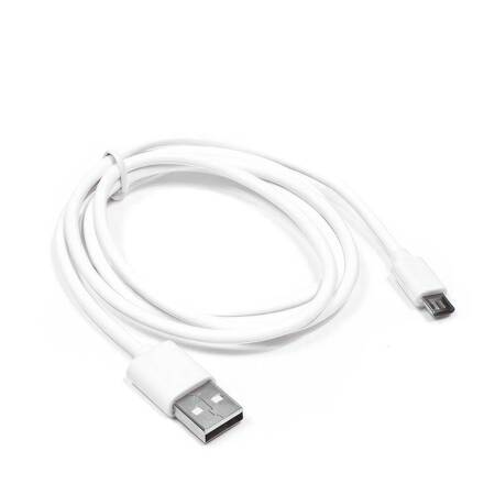 KABEL PRZEWÓD USB-A do micro USB 1m biały