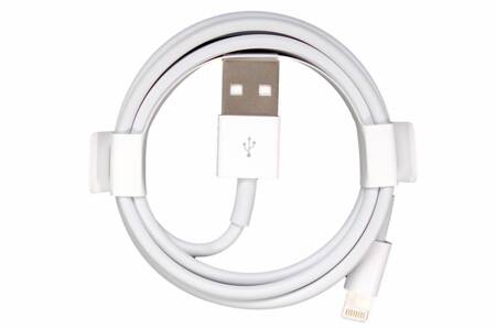 Kabel przewód USB-A - Lightning 1m 100W biały