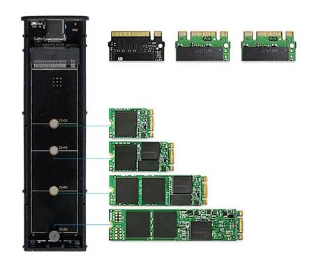 Obudowa na dysk M.2 NVME PCIE USB-C 3.1 M2